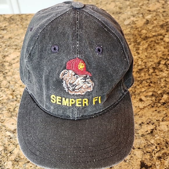 REHAB HAT!!!!! Semper Fi Bulldog Cap - Picture 1 of 9